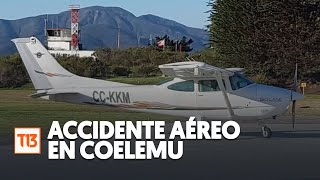 Accidente aéreo en Coelemu deja dos fallecidos