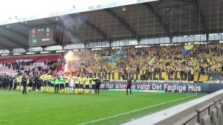 Brøndby: Fans, spillere og trænere synger Stoltheden Er Kolossal