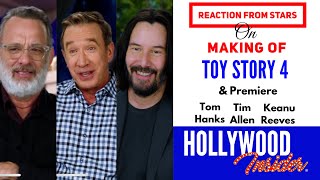 REACTION FROM STARS: Tom Hanks, Tim Allen, Keanu Reeves on Toy Story 4 | Disney Pixar