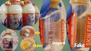 SKIN FREE MILK: HOW TO SPOT/ IDENTIFY THE ORIGINAL FROM THE FAKE| CREAM TIPS