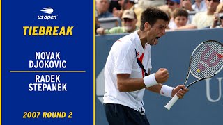 Novak Djokovic vs. Radek Stepanek Tiebreak | 2007 US Open Round 2