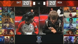 SKT (Faker Viktor) VS ROX (Gorilla Miss Fortune) Game 2 HLs - S6 World Championship Semifinals