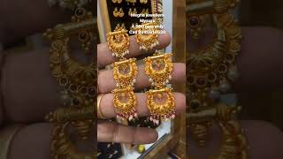 👌ಕೇವಲ 4 ಗ್ರಾಂ ನಲ್ಲಿ ಸುಂದರವಾದ ರಾಮ್ ಲೀಲಾ ಒಲೆಗಳು 👆|Gold earrings collection