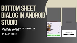 Bottom Sheet in Android Studio | Android App Development | Fragments | Java | Android Studio