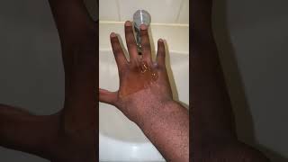 Day 18 of washing my hands until until I'm white  #shorts #comedy #brush #day18