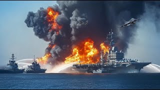 1 Minute Ago! Ukrainian F-16s Destroy 53,000-Ton Russian Aircraft Carrier