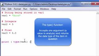 Module 2 Video2 - Data Types
