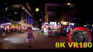 NIGHTLIFE IN PHNOM PENH pubs clubs and restaurants 8K 4K VR180 3D (Travel Videos ASMR Music)