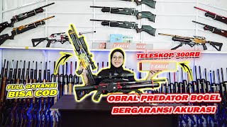 FULL CUCI GUDANG PCP BOCAP PREDATOR MINI \u0026 TEBUS MURAH TELESKOP YANG COCOK DI JARAK 100 METER AN!!