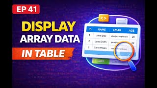 Display Array Data in Table | php tutorial