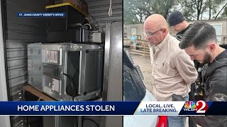 Central Florida man accused of stealing appliances from construction sites