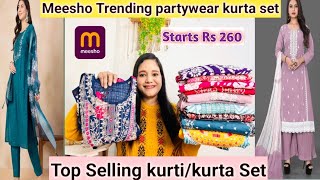 🥰Meesho Stylish Kurti-kurta Set Starting Rs 260🥰Anarkali/Alia cut kurti#meesho#meeshohaul