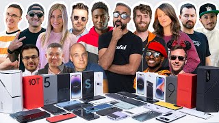 Which SMARTPHONES Do We Actually Use? 2022-23 YOUTUBER Edition ft. MKBHD, Linus Tech Tips + More