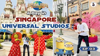 A Day in சிங்கப்பூர் யுனிவர்சல் ஸ்டுடியோஸ் | Universal Studios SG | Sentosa Island | EP - 03 | 4K