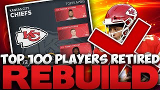 Rebuilding The Kansas City Chiefs But The Top 100 Players Have Retired! Madden 21 Franchise Rebuild