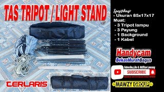 review tas tripot, tas light stand ukuran 85 x 17x17