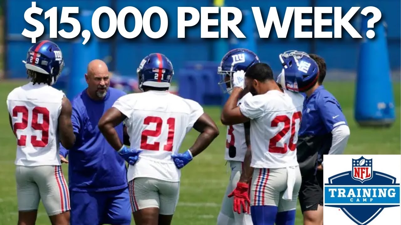 How Much Do NFL Players Make In Training Camp? - YouTube