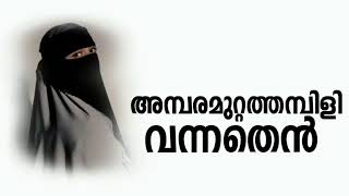 അമ്പരമുറ്റത്തമ്പിളി വന്നതെൻ|Amburamuttathambili |New Muslim Devotional Madh Song|Jaseera Payyannur