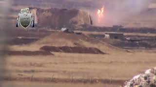 FSA destroyed tank T-72 at hangar in Tha'lah Airbase in 2015