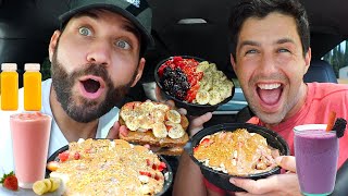 JOSH \u0026 JOE'S ULTIMATE CLEAN EATING MUKBANG!! (My Favorite Acai Bowl!!!)