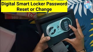 How to reset & change a password for a digital safe locker.