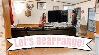 Rearranging The Living Room / Rearrange With Me / Mobile Home Living