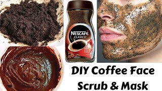 Cooffee Face Scrub \u0026 Mask🤯 කෝපි ෆේස් ස්ක්‍රබ් සහ මාස්ක්🤵