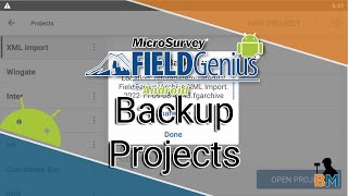FieldGenius for Android: Backing Up Your Project | Bench Mark
