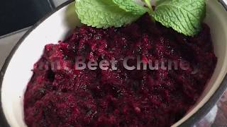 Mint Beet Chutney Recipe | Delicious Khana