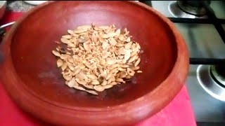 മത്തൻ കുരു വറുത്തതും അരിയും Roasted Pumpkin  Seeds