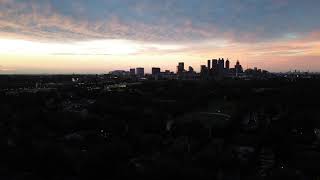 Sunset over Atlanta after the storm