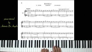 T. Aprea - Juvenilia - Nevica! - piano tutorial by Antonio De Angelis