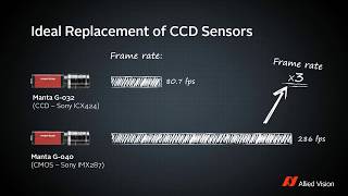 Manta G-040 CMOS camera vs equivalent CCD cameras