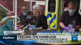 Urgences-santé's annual BBQ for St. Michael’s Mission