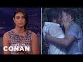 Morena Baccarin & Conan Have Both Made Out With Ryan Reynolds | CONAN on TBS