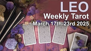 LEO TEMPTATION & A KARMIC CHOICE  Weekly Tarot Reading March 17th to 23rd 2025 #leo  #weeklytarot