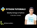 Modify Strings in Python Tutorials #shorts #tutorials #python