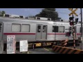 東武50070系電車 踏切通過 東上線 第91号 japan train