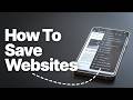 How to Save Websites on Android (Bookmarks, Reading List & Home Screen Shortcuts)
