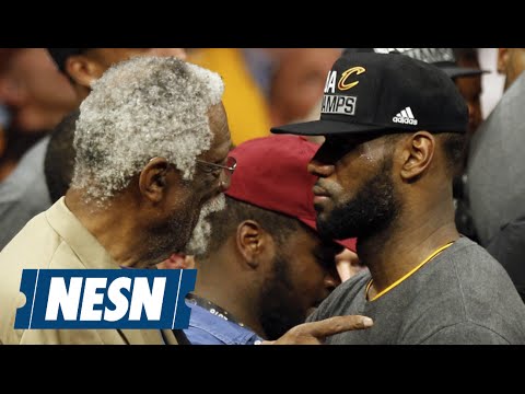 LeBron James Shares Moment With Bill Russell - YouTube