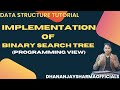 Tree#7 | Implementation of Binary Search Tree | BST | Data Structure Tutorial in Hindi