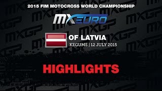 European Championship EMX85 Race 1 Highlights Latvia 2015