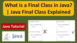What is a Final Class in Java? | Java Final Class Explained | Java Tutorial