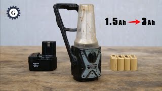 Old Battery Lantern Restoration Hitachi UB12DL