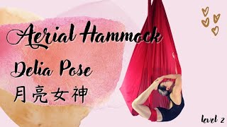 70. 月亮女神 Delia Pose by Teresa CTT  #空中瑜伽  #aerialhammock  #aerialyogahk #aerialdance