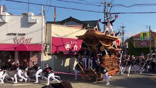 2017/10/8 貝塚 麻生郷地区 貝塚駅前 午後曳行