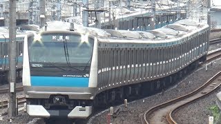 田端駅　山手線➡京浜東北線に転線の様子