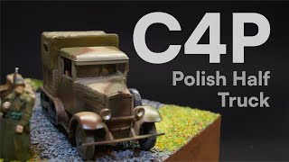 C4P Polish half truck scale model in 1/72 - Model build