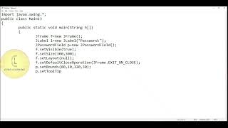 Java | Swing class 'ToolTip' | CodeLearning