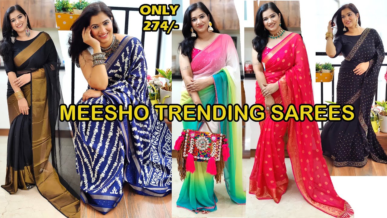 Meesho Party Festive Wear Affordable Saree Haul Summers Saree Haul